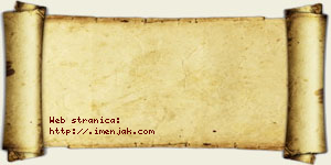 Hana Isailović vizit kartica